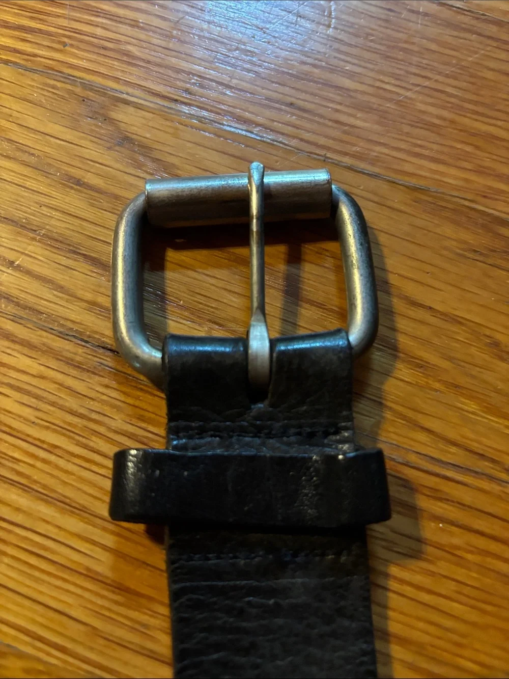 Black womens  Perforated Leather Belt